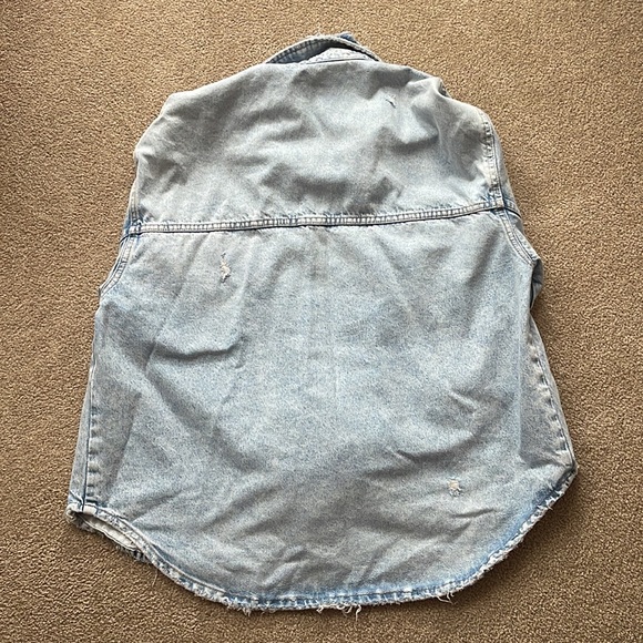 Zara light blue Jean jacket - Picture 3 of 3